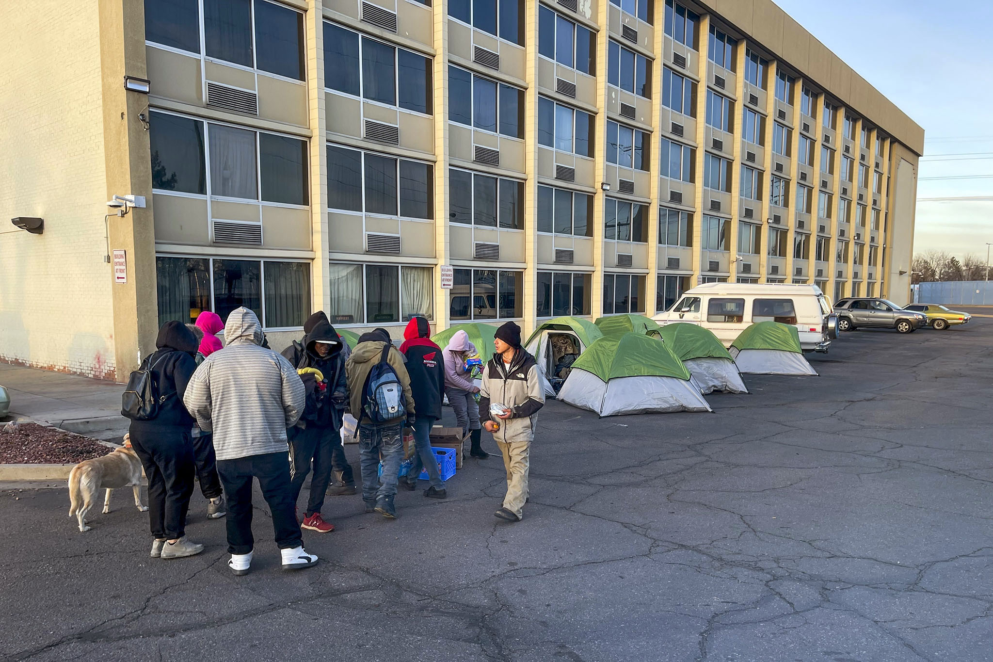 Denver’s controversial activation of an emergency shelter brought about 140 people in from the elements