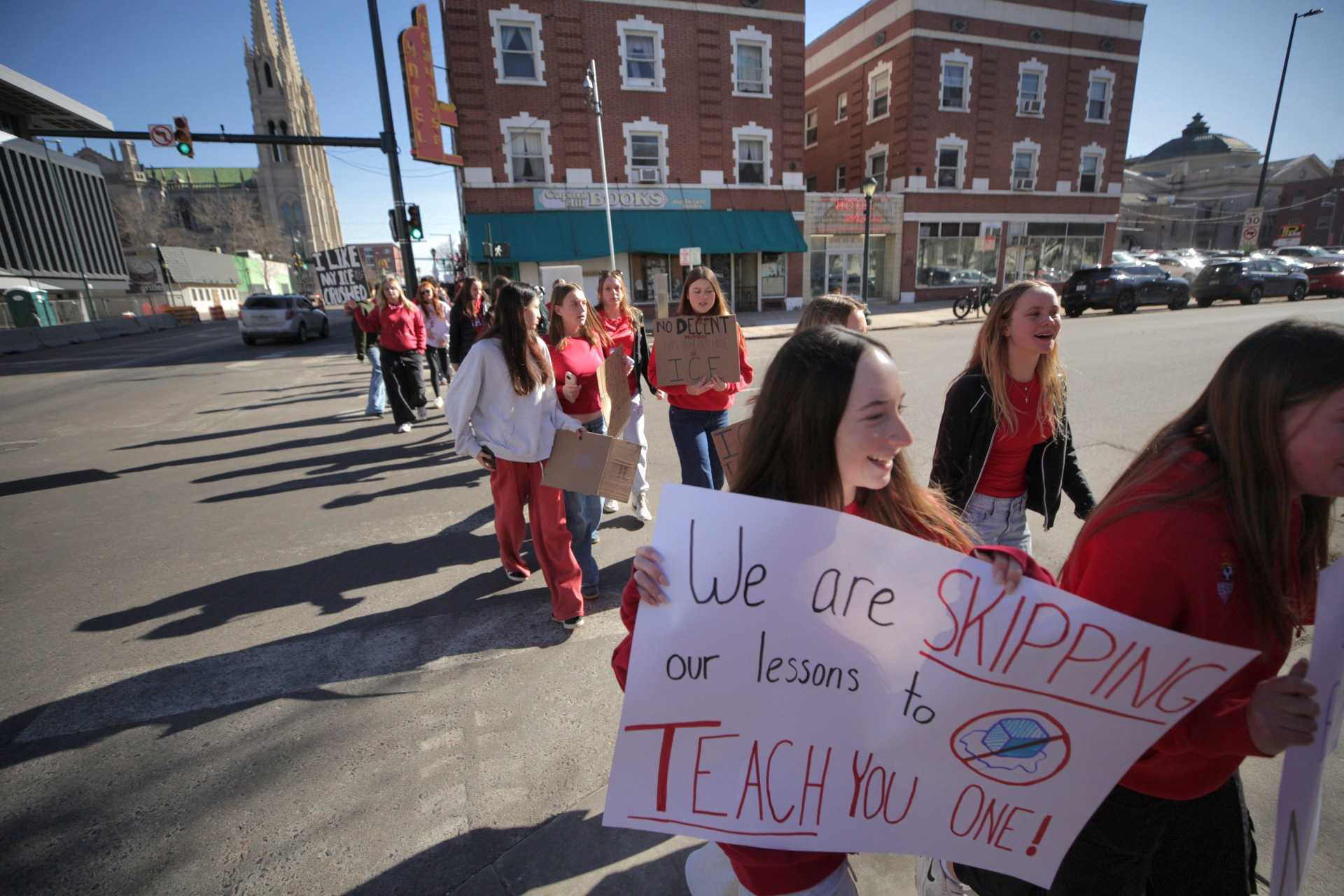 Friday protest had parents scrambling for child care, leaving some frustrated and others inspired