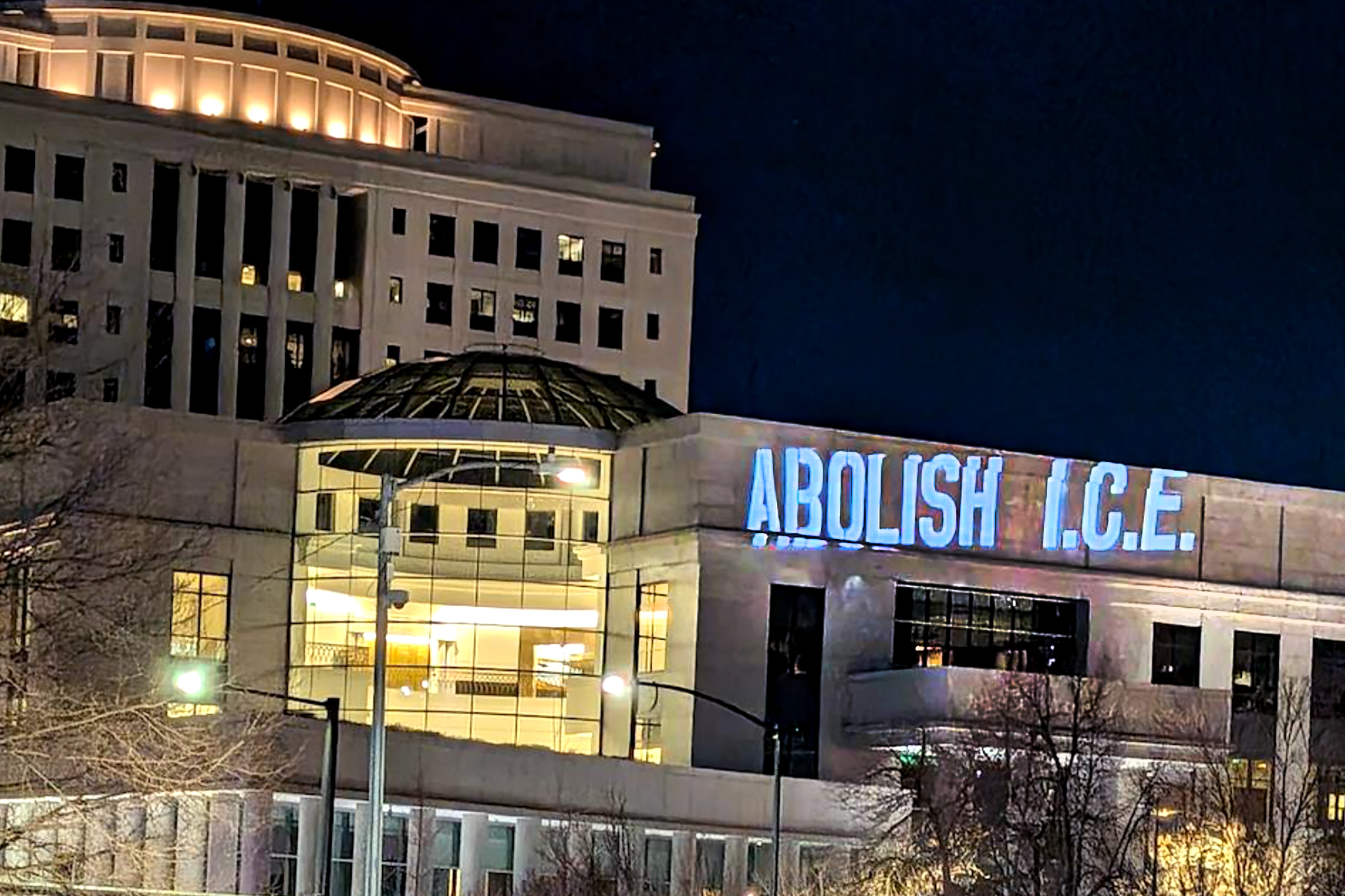 Protestor sues to get his projector back after it was confiscated in anti-ICE demonstrations